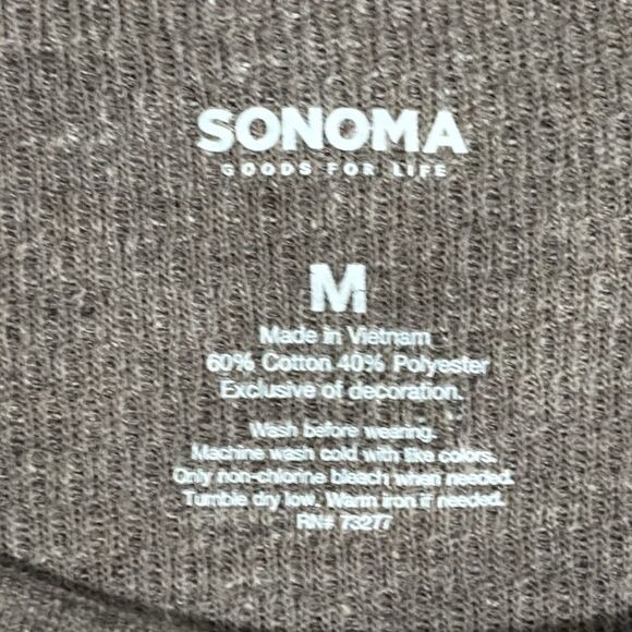 Sonoma Goods For Life Thermal Crew Neck, M - Picture 3 of 5